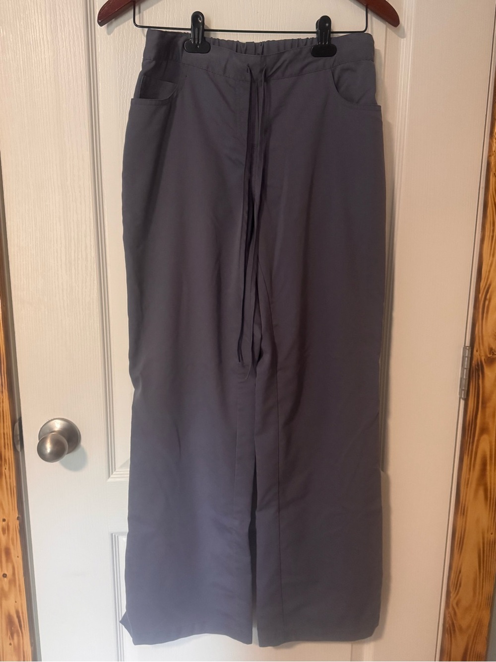Grey's Anatomy Slate Gray Wide-Leg Scrub Pants